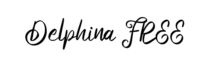 Delphina FREE  font caratteri gratis