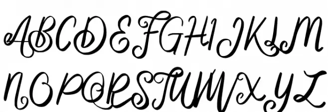 Delphina FREE Font OTHER CHARS