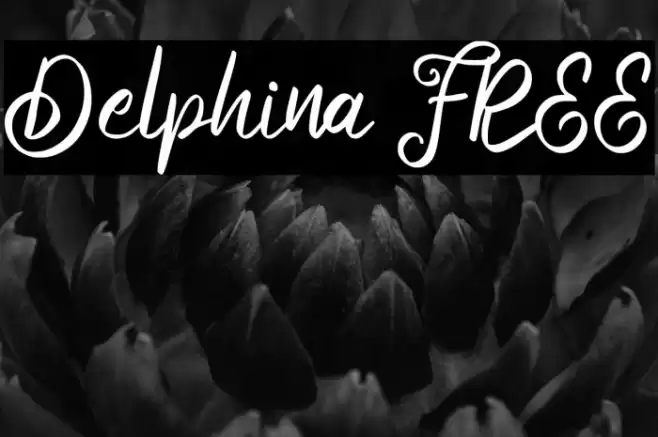 Delphina FREE Font examples
