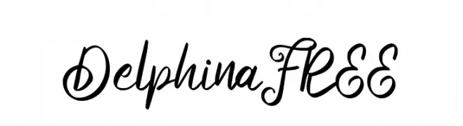 DelphinaFREE  Frei Schriftart Herunterladen