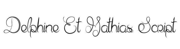 Delphine Et Mathias Script Font