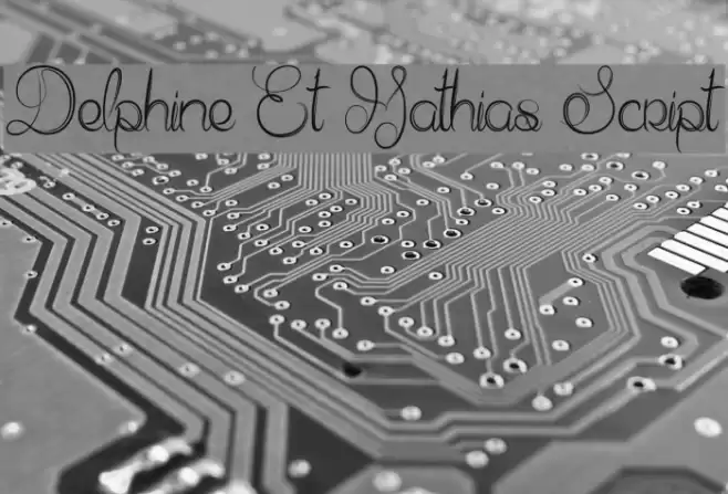 Delphine Et Mathias Script Font examples
