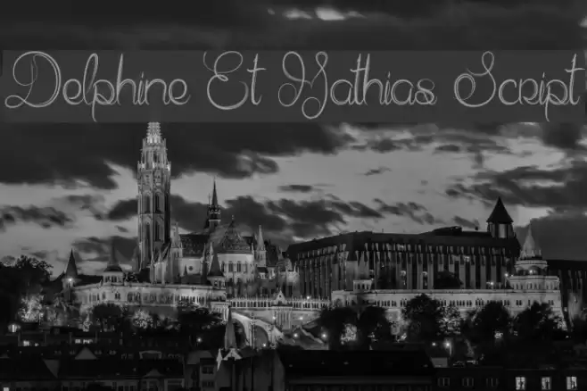 Delphine Et Mathias Script Font examples
