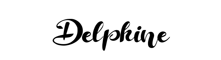 Delphine  les polices de caractères gratuit tlcharger