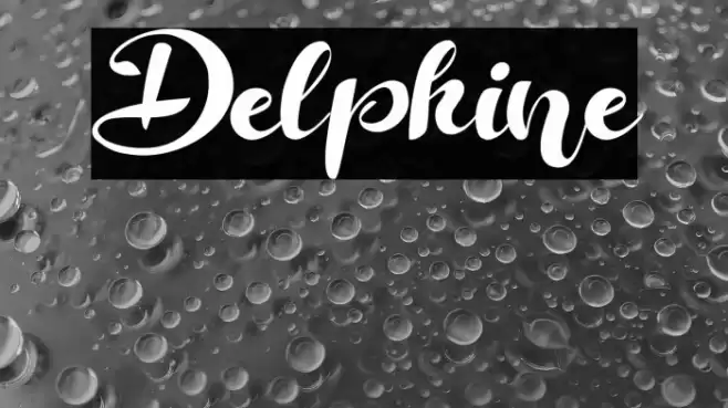Delphine Font examples