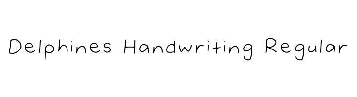 Delphines Handwriting Regular 字体