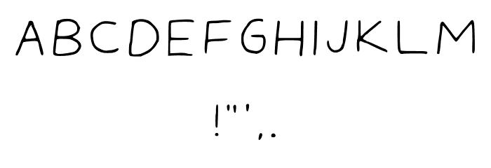 Delphines Handwriting Regular 字体 其它煤焦