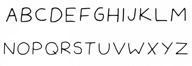Delphines Handwriting Regular Font Litere mari