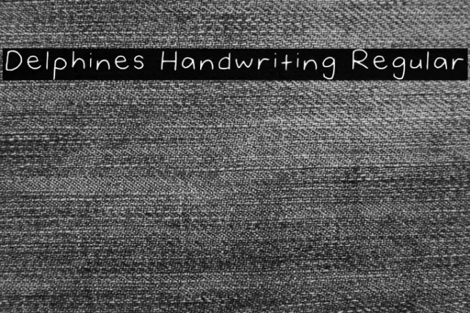 Delphines Handwriting Regular Font examples