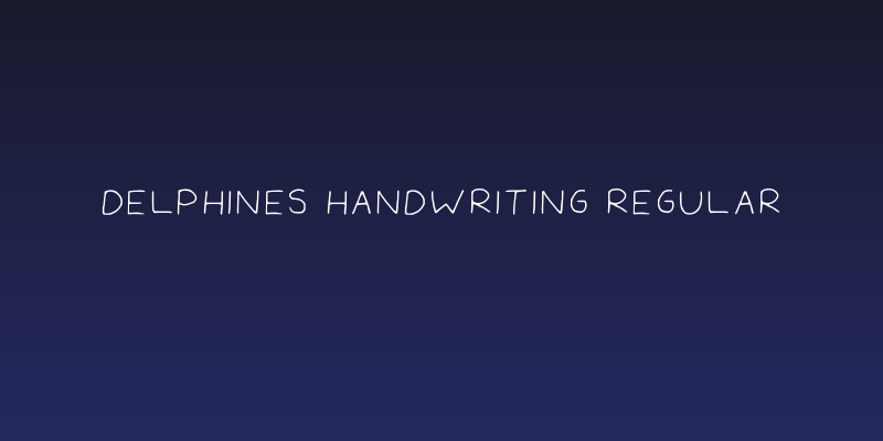 Delphines Handwriting Regular Social Header