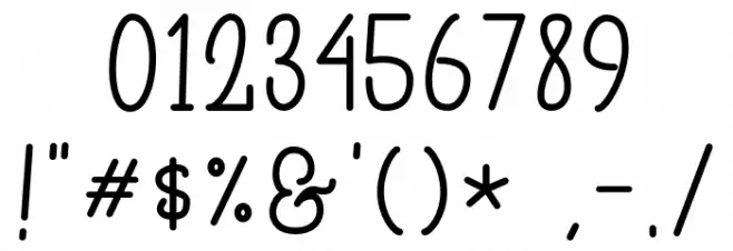 Delponta Font OTHER CHARS