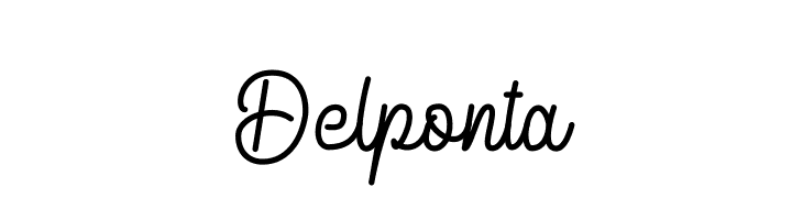 Delponta  免费字体下载