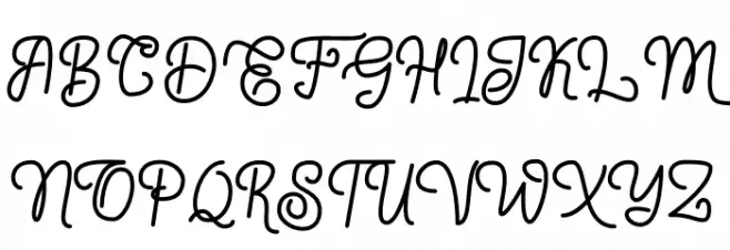 Delponta Schriftart Groß