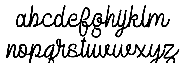 Delponta Font LOWERCASE