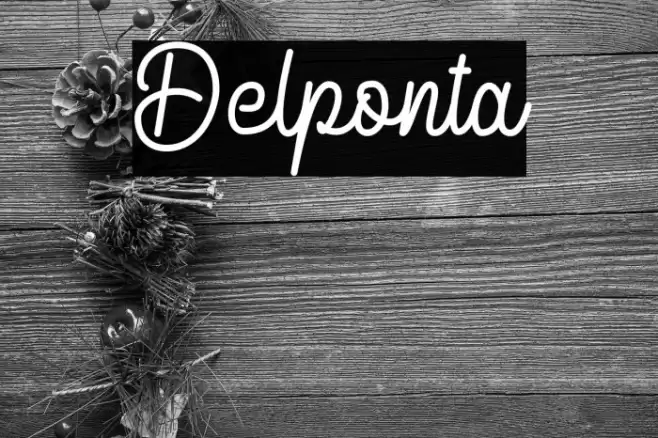 Delponta Font examples