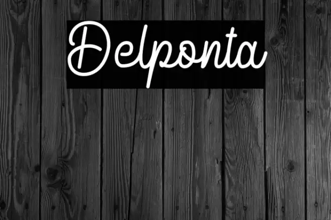 Delponta Font examples