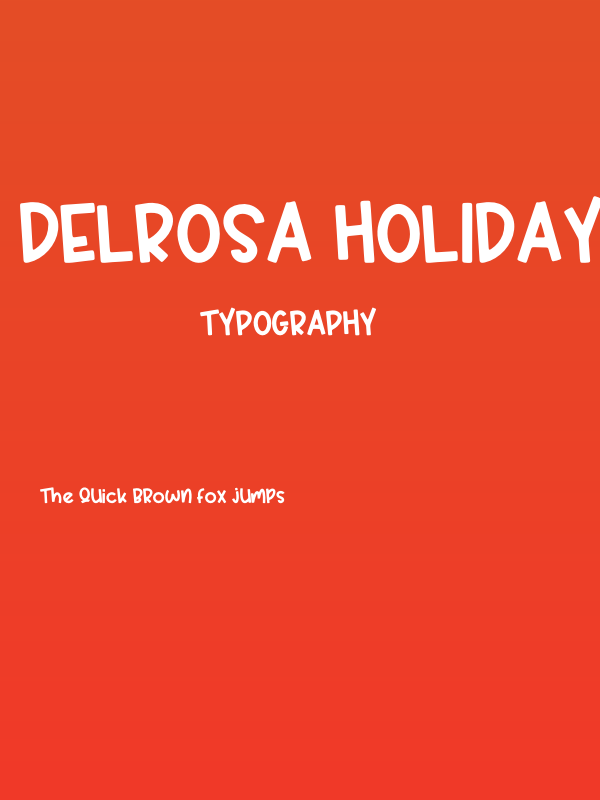 Delrosa Holiday Poster