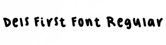 Dels First Font Regular Caratteri