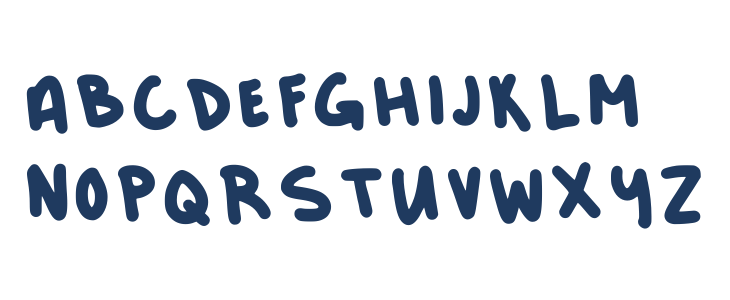 Dels First Font Regular Uppercase