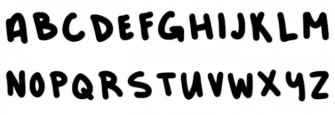 Dels First Font Regular Caratteri MAIUSCOLE