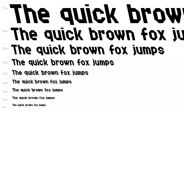 Delta Block Italic Waterfall