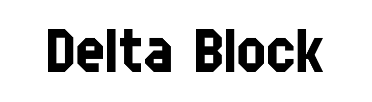 Delta Block  les polices de caractères gratuit tlcharger