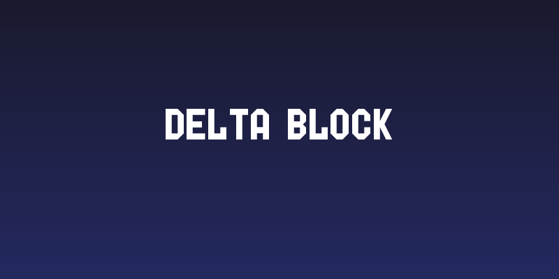 Delta Block Social Header