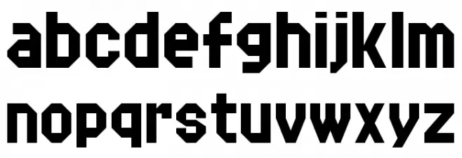 Delta Block 字体 小写