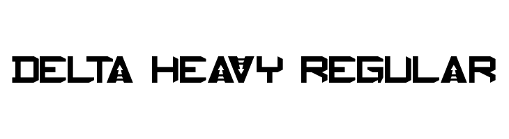 Delta Heavy Regular  Fuentes Gratis Descargar