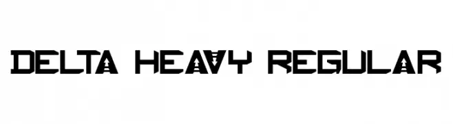 Delta Heavy Regular  フリーフォントのダウンロード