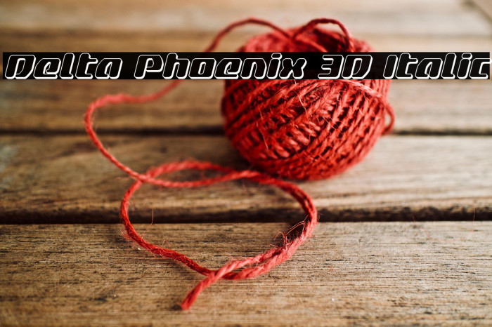 Delta Phoenix 3D Italic Example 3
