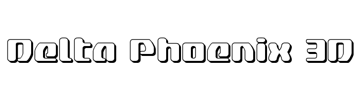Delta Phoenix 3D  नि: शुल्क फ़ॉन्ट्स डाउनलोड