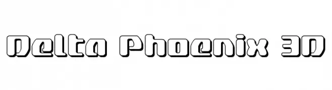 Delta Phoenix 3D  フリーフォントのダウンロード