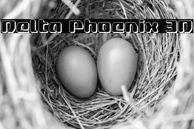 Delta Phoenix 3D Font examples