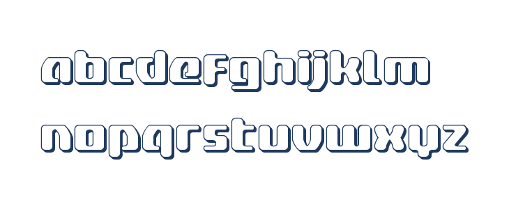 Delta Phoenix 3D Lowercase