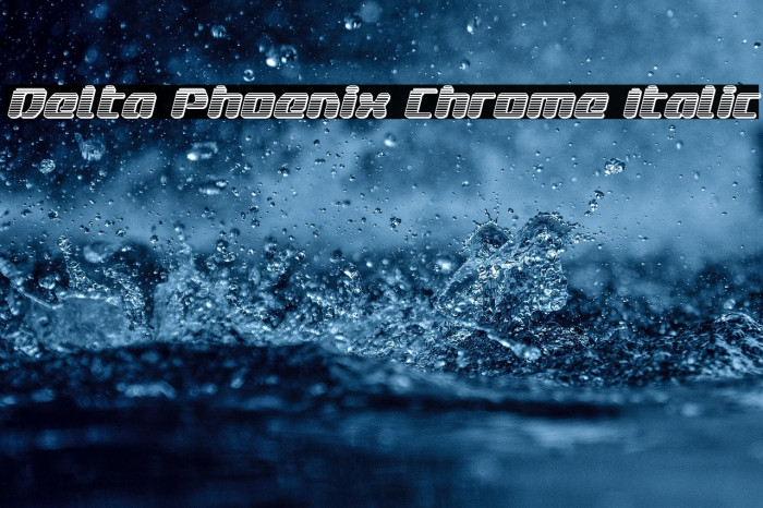 Delta Phoenix Chrome Italic Example 1