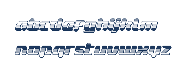 Delta Phoenix Chrome Italic Lowercase