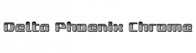 Delta Phoenix Chrome  नि: शुल्क फ़ॉन्ट्स डाउनलोड