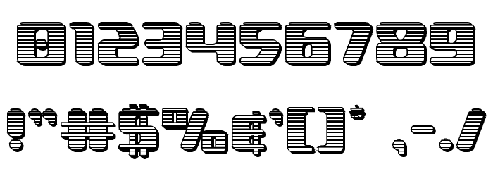 Delta Phoenix Chrome Font OTHER CHARS
