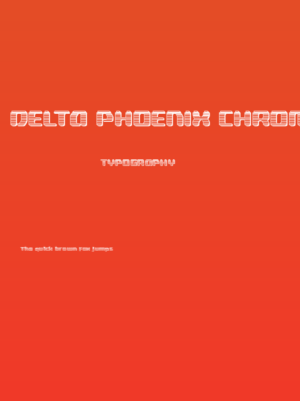 Delta Phoenix Chrome Poster