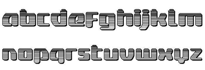 Delta Phoenix Chrome Font LOWERCASE