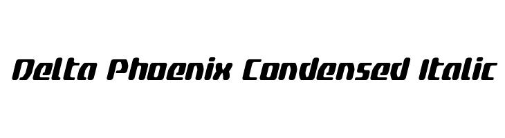 Delta Phoenix Condensed Italic  नि: शुल्क फ़ॉन्ट्स डाउनलोड