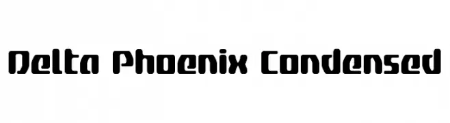 Delta Phoenix Condensed  フリーフォントのダウンロード