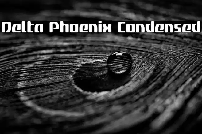 Delta Phoenix Condensed Font examples