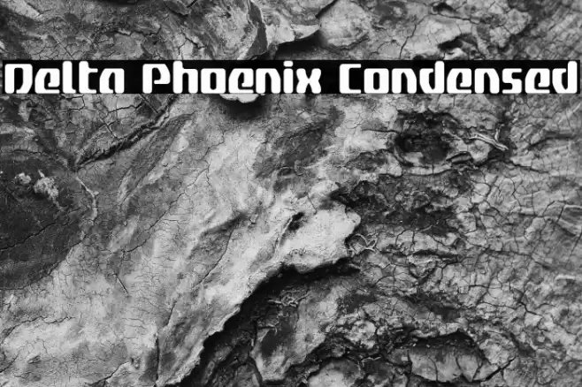 Delta Phoenix Condensed Font examples