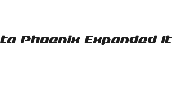 Delta Phoenix Expanded Italic Logo