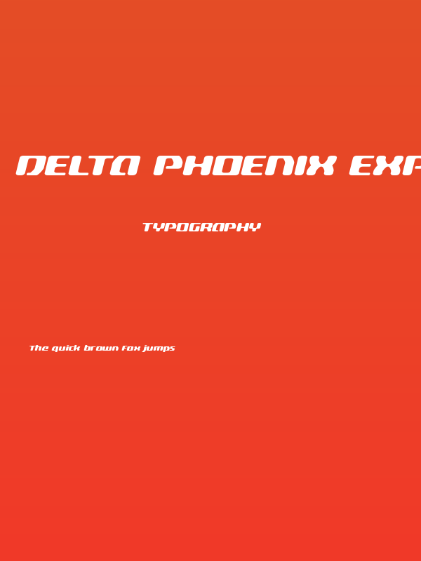 Delta Phoenix Expanded Italic Poster