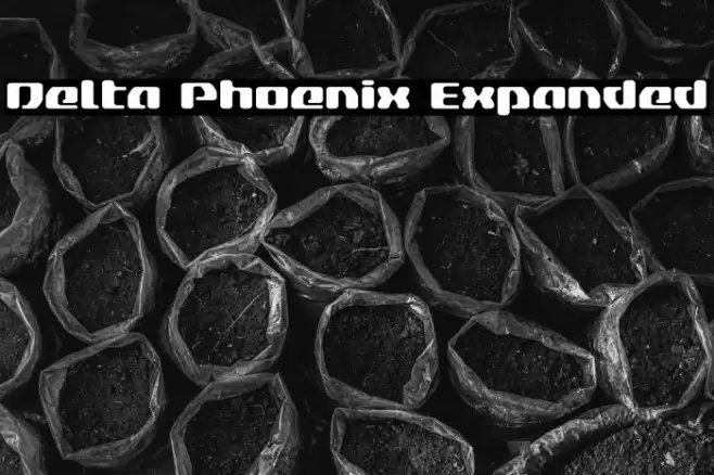 Delta Phoenix Expanded Font examples