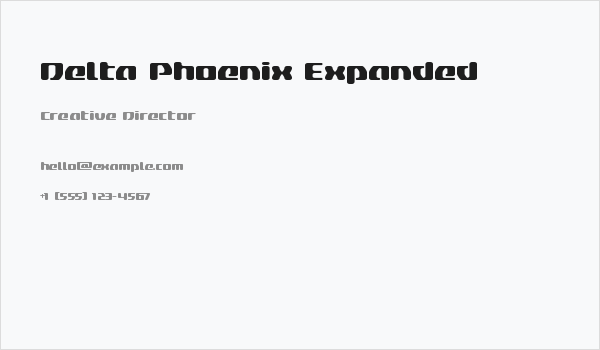 Delta Phoenix Expanded Business Card