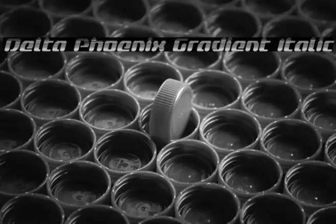 Delta Phoenix Gradient Italic Example 3